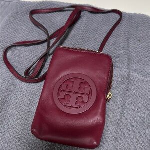 Tory Burch Burgundy Crossbody Bag